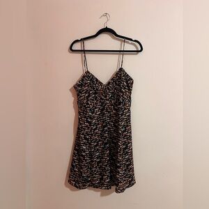BCBGeneration Black and Orange Mini Dress